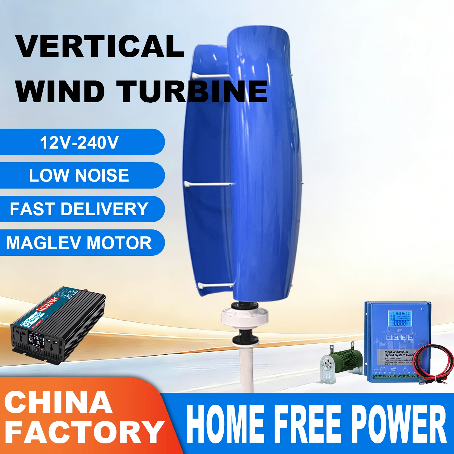 

Высокая мощность, бытовая ветряная турбина, магнитные генераторы, ветряная мельница для кемпинга, бытовая техника, 12 В, 24 В, 48 В, 15000 Вт, 20 кВт, вентилятор, бесплатная энергия