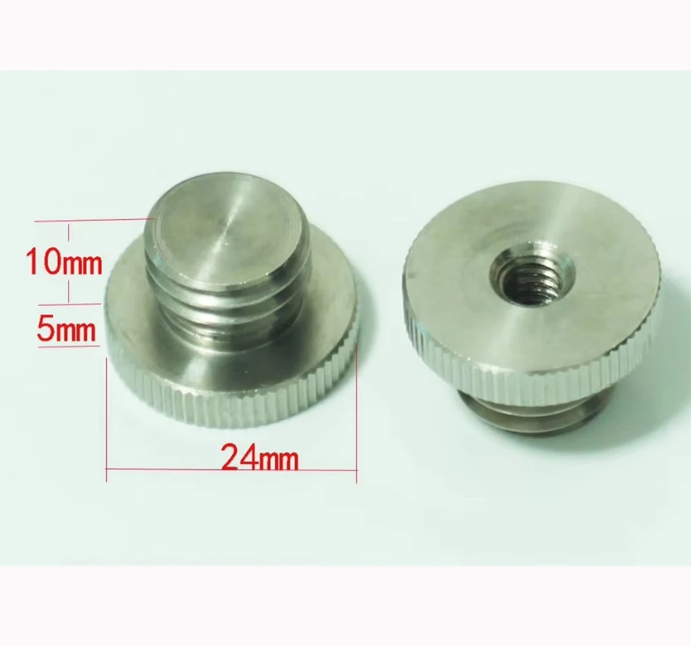 1/4 "-20 إلى 5/8"-11 وحدة محول معدنية مزدوجة ملولبة fr حامل ثلاثي القوائم لمستوى الليزر ، نظام محول خيط 1/4 إلى 5/8 للكاميرا