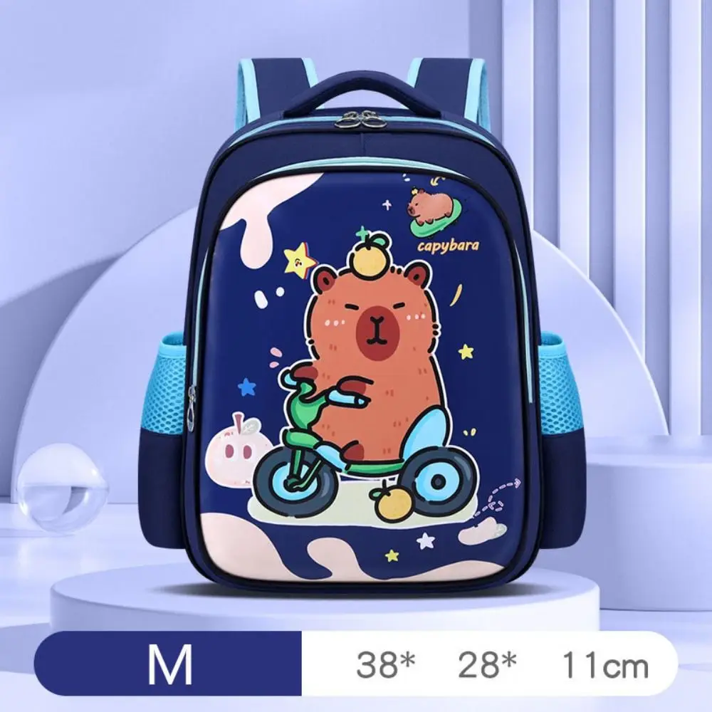 Cute Cartoon Capybara Children's Backpack Large Capacity Pattern Shoulder Bags Waterproof School Bags Student