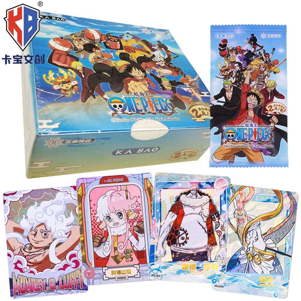 

Original Kabao One Piece Collection Card Hot Blooded Youth Action Anime Peripheral Creative Polaroid Card Child's Christmas Gift