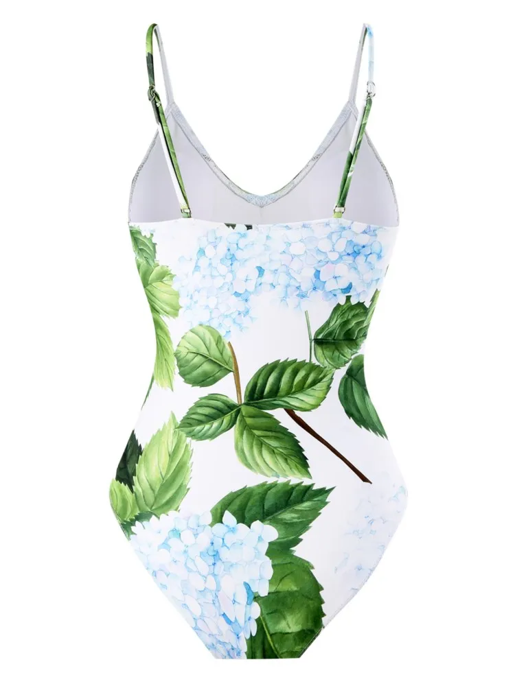 Vintage Women Swimwear One Piece Swimsuit Luxury Bikini Backless Beach Dress Designer Bathing Suit Summer Surf Wear Beachwear