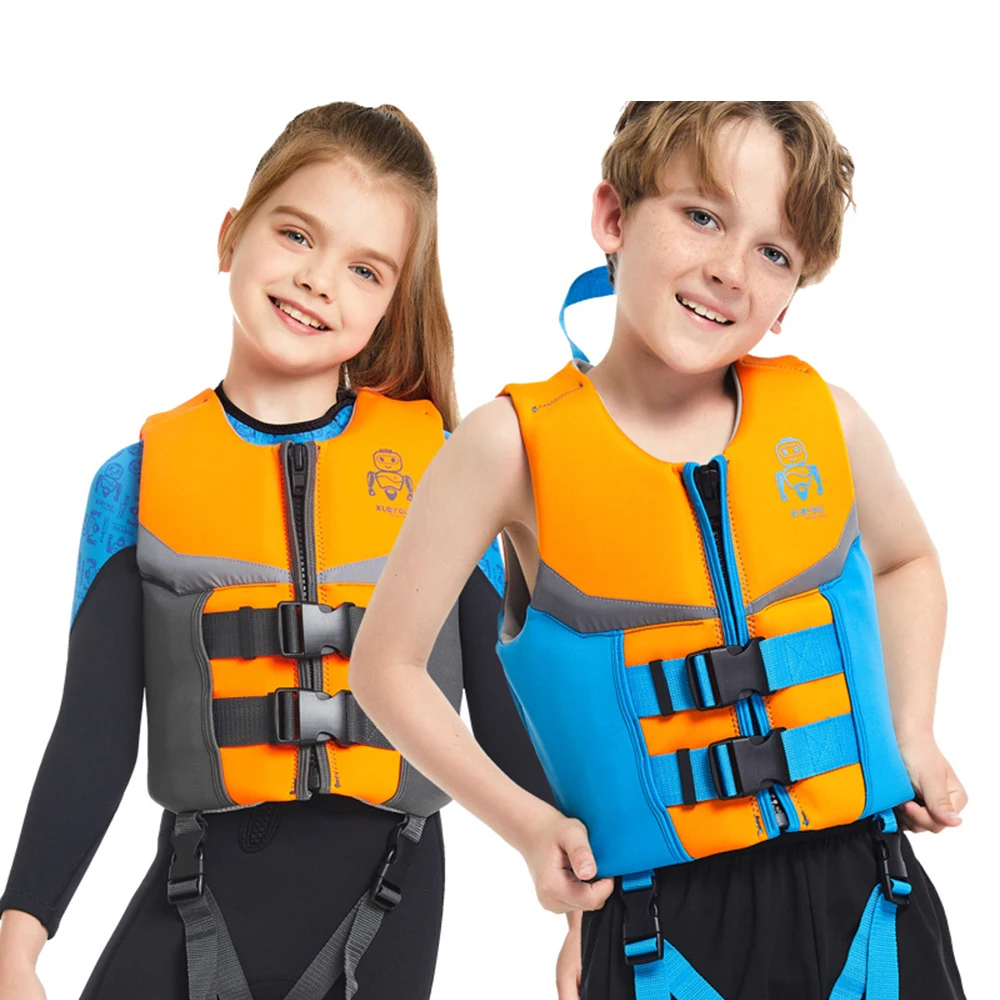 Professional Neoprene Buoyancy Vest, Children\'s Swimming Life Vest, Portable Lightweight, Rafting Safety Jacket