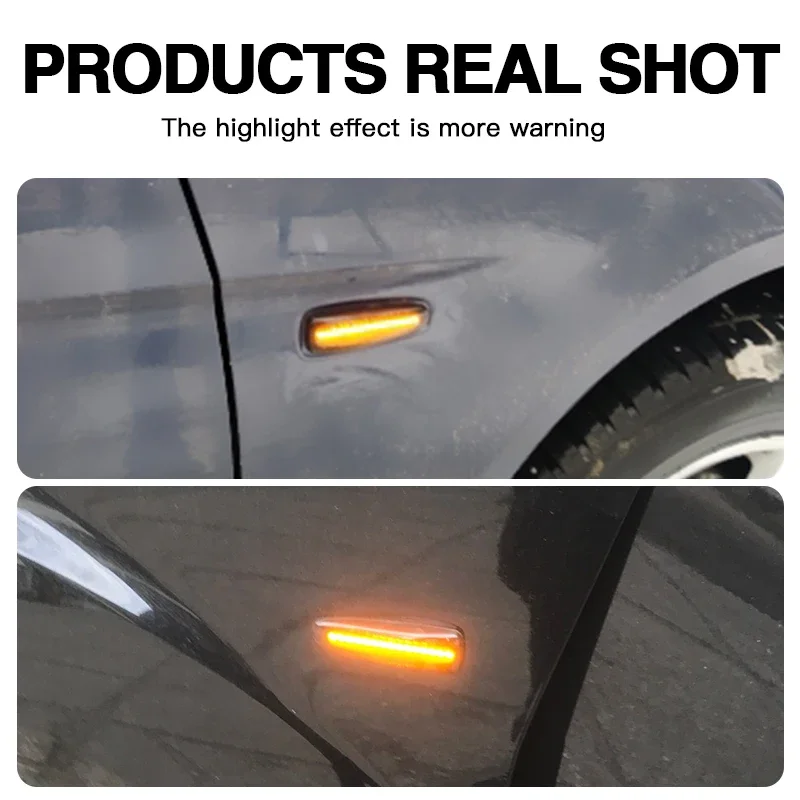 2 feux de position latéraux à LED Canbus pour Mitsubishi Lancer 2007-2018, Outlander Sport 2011-, Mirage 2014 et plus, Evolution X