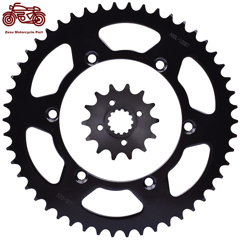 

520 14T 50T 14 50 Tooth Motorcycle Front & Rear Sprocket Set For Kawasaki KLX250 09-10 250 D-Tracker 98-07 250 D-Tracker X 08-16