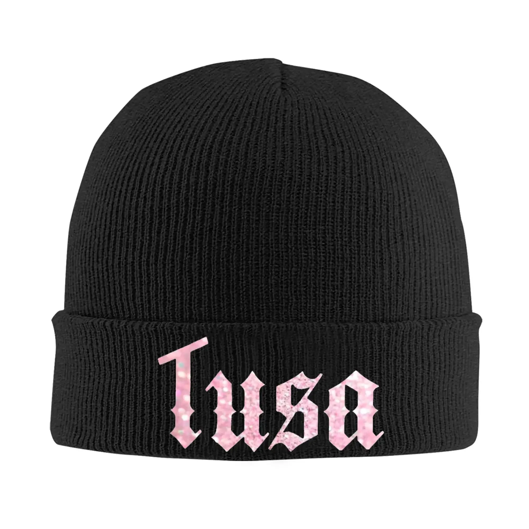 Tusa Karol G Pink Hats Autumn Winter Skullies Beanies Warm  Cap Men Women Acrylic Knitted Caps