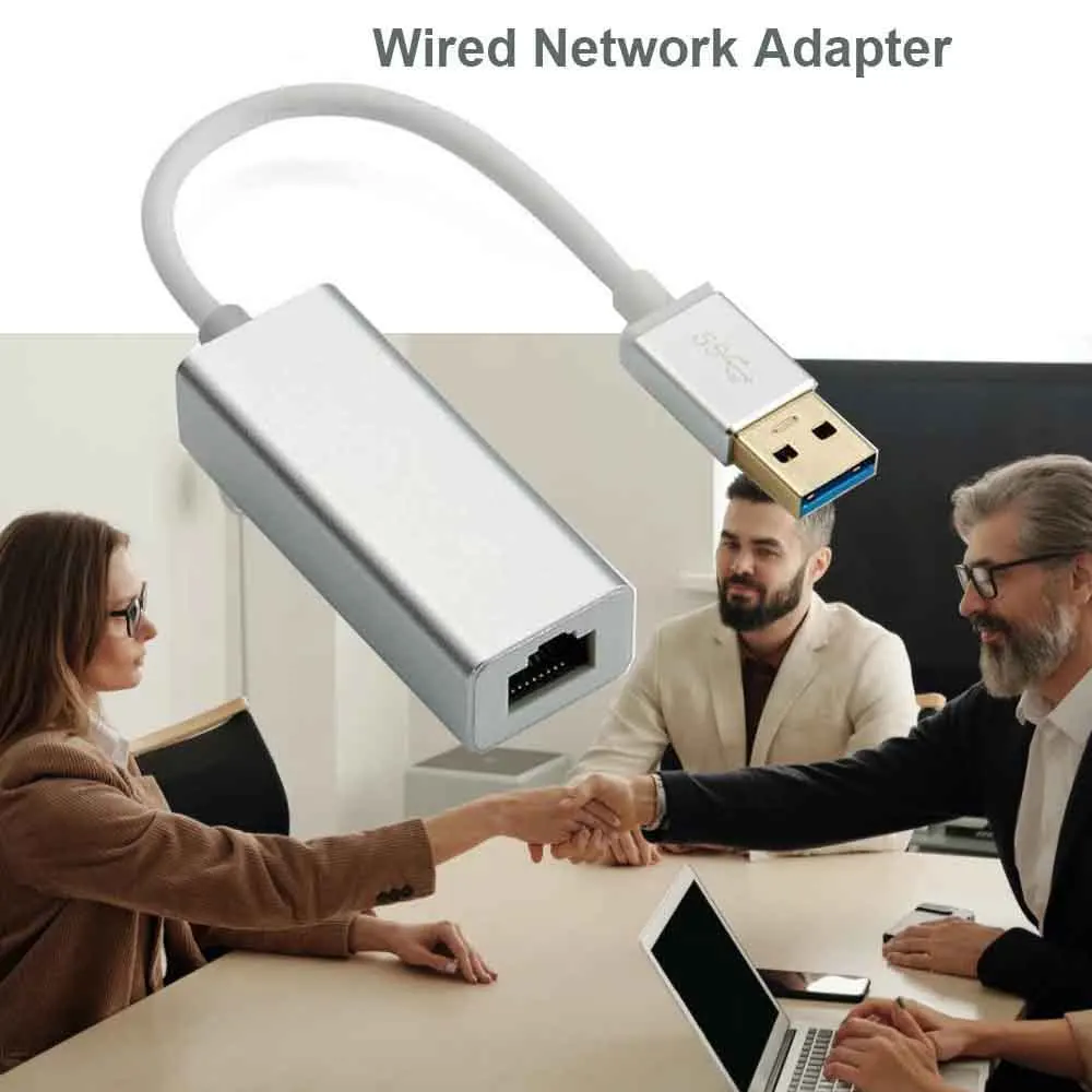 محول إيثرنت USB 3.0 بطاقة شبكة USB إلى RJ45 10/1001000Mbps Lan لـ Win7/Win8/Win10 لأجهزة الكمبيوتر المحمول Macbook Ethernet USB #2