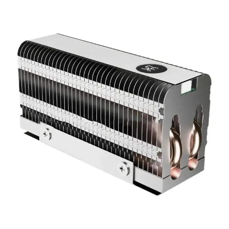 New Arrivals-M. 2-2 Digital Dual Heat Pipe Heatsink For M. 2 2280 Nvme SSD Cooling Cooler With Thermal Pad Computer Accessories