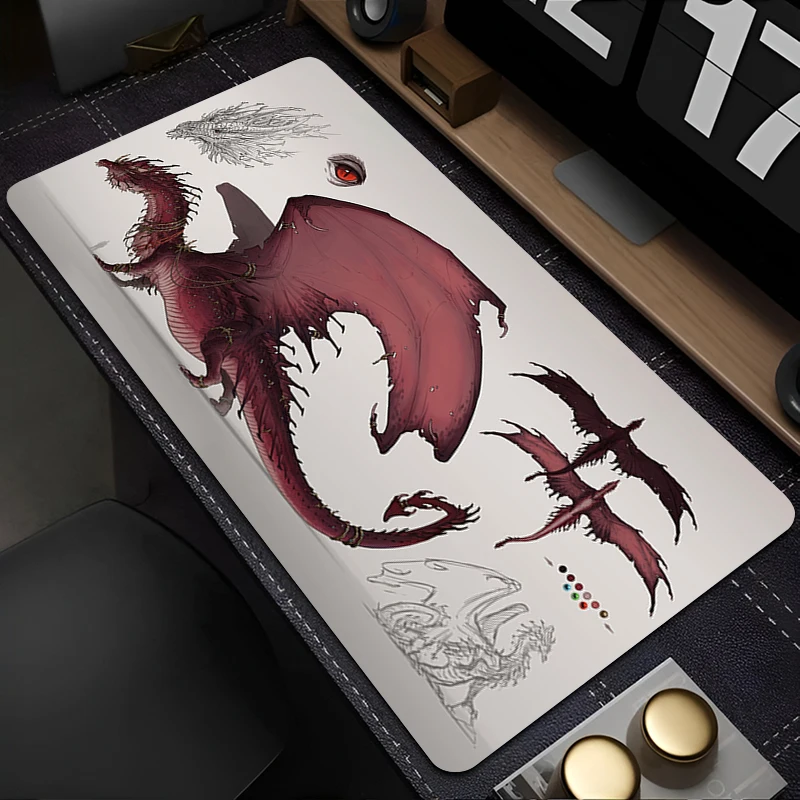 

Mouse Pad Laptop Gaming Accessories Mousepad Flame Dragon Extended Desk Mouse Mat XXL Keyboard Pad PC Speed 900x400 Keyboard Pad