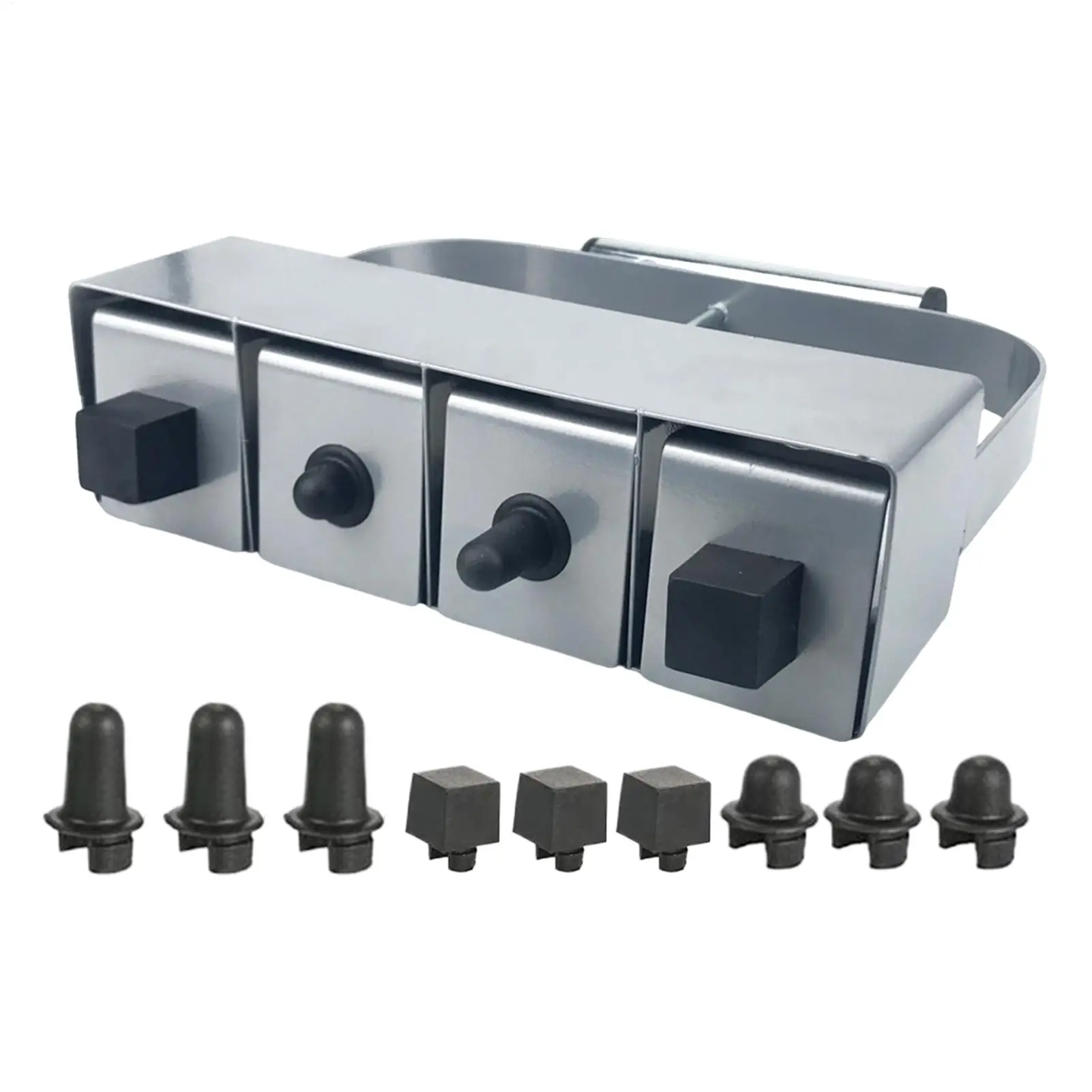 Soil Blocker Tool 4-Grid Steel Gardening Tools 2inch Block Maker For Gardening For Planting Transplanting Cutting Propagator