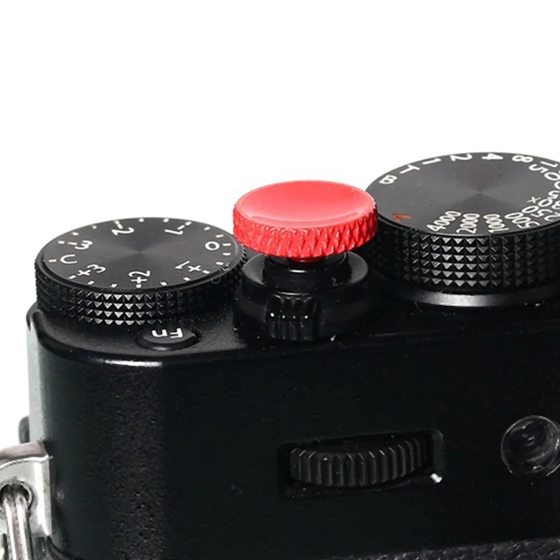 3x botão de liberação do obturador da câmera de metal para fujifilm xt30 xt20 xt10 xt3 xt2 xpro2 x100f x100t sony rx1r rx10iv leica (vermelho)