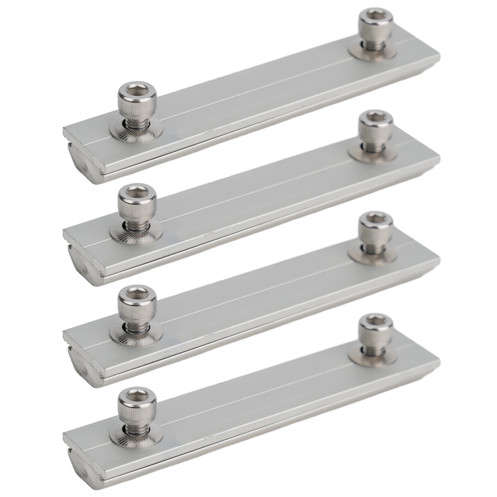 for solar Module 1/4/8Pcs Photovoltaic Support for sliver 14cm for aluminium Alloy Connection Block Guide Rail Connector