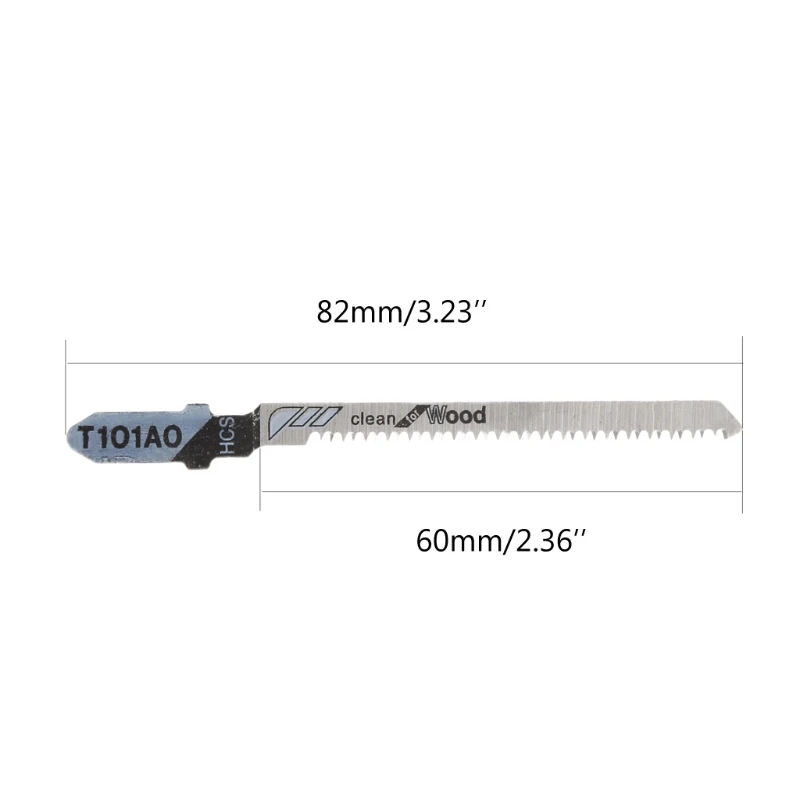 5 ชิ้น T101AO HCS จิ๊กซอว์ T-Shank ชุดเครื่องมือตัดสำหรับไม้พลาสติก