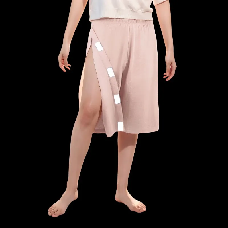 男性の取り外し可能なガジェットスカートと合わせて簡単に開けられるボタンパンツショーツ授乳ショーツマタニティ下着