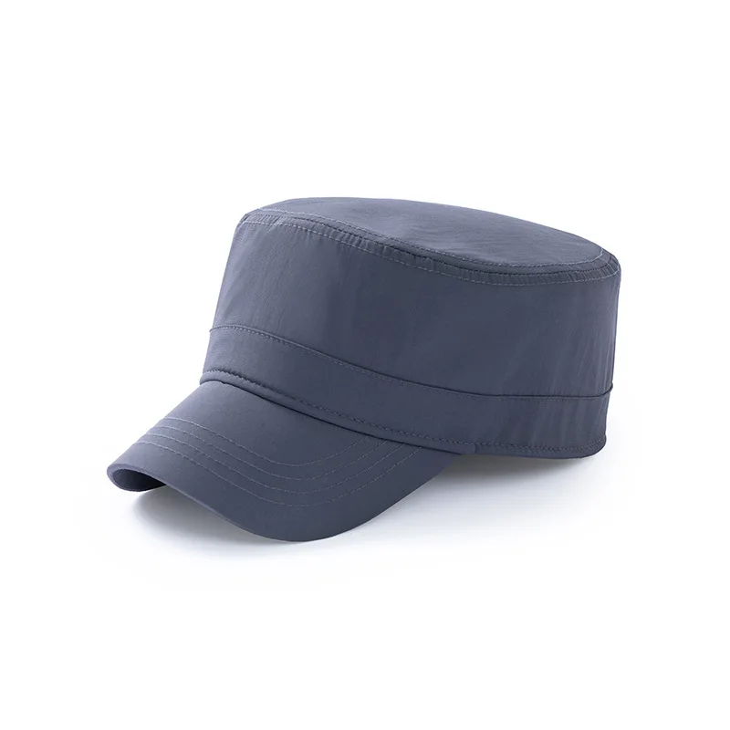 Back Closed Fitted Flat Top Cap Dad Dry Quickly Sun Cap Men Wide and Big Size Baseball Hat 57cm 58cm 59cm 60cm 61cm 62cm