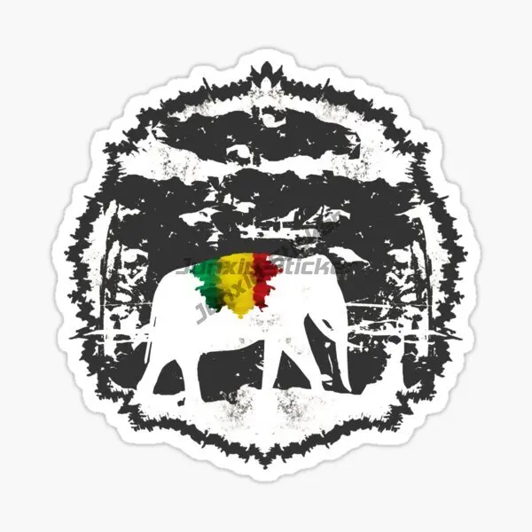 MARLEY One Love Reggae Decal Sound Wave, Rastafarian Rasta Vinyl Waterproof Stickers Car Laptop Wall Window Bumper Sticker