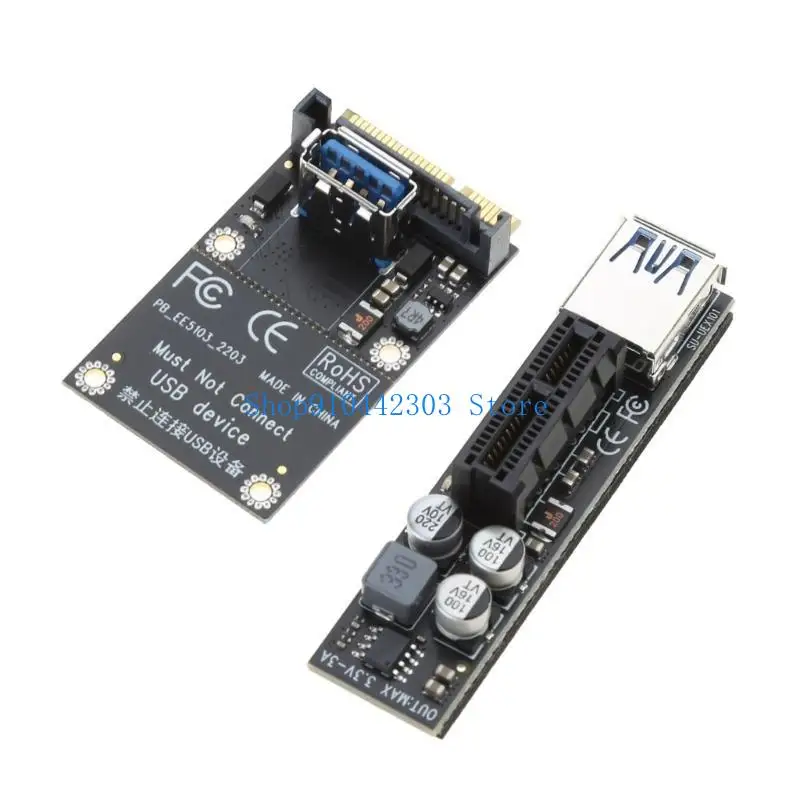 652F MINI PCI-E to PCI-E Extension Port Adapter Expansion Card PCIE Connector Extender for w/Gold Plated Contacts Easy to