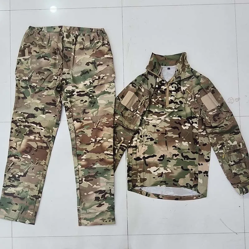戦術スーツエアガン狩猟服ペイントボール軍事訓練制服アサルトハイキングシャツ特殊部隊セットパンツ男性
