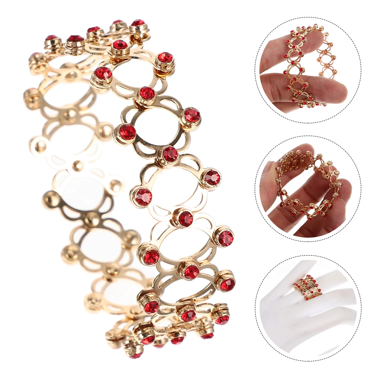 

1pcs Stretch Bracelet Ring 2-In-1 Transformable Jewelry For Women Elegant Stretchable Hand Jewelry Chic Finger Ring Decor