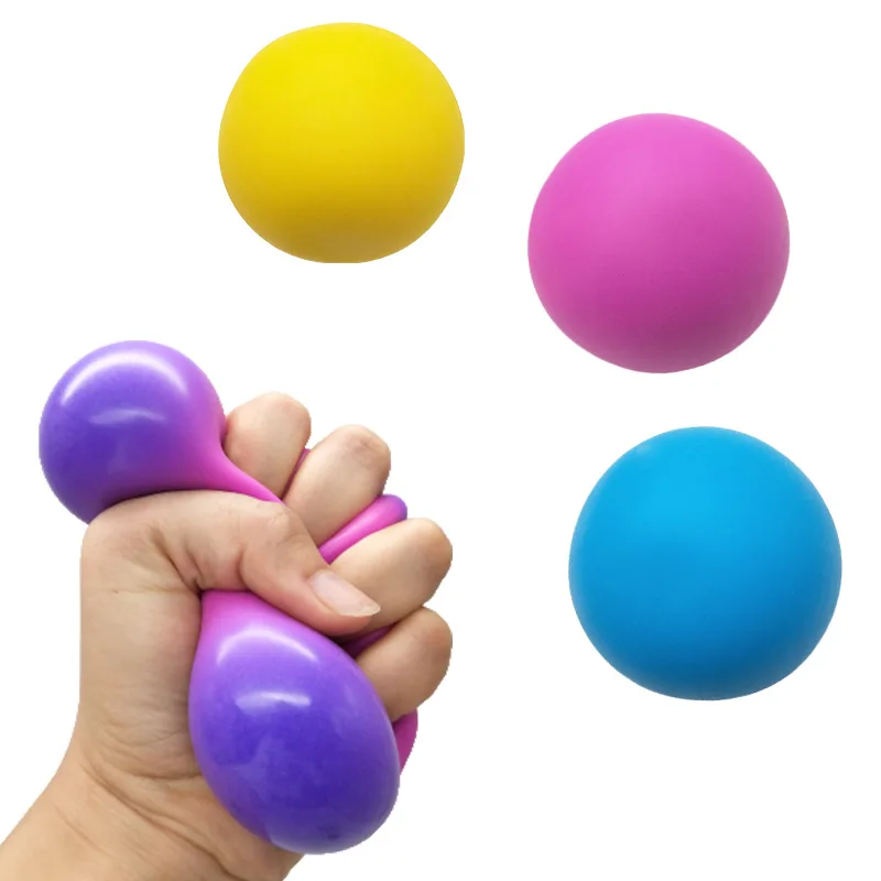 Colorful Vent Ball Press Decompression Toy Relieve Anti Stress Balls Hand Squeeze Fidget rainbow ball Kid Adult Relax Toy