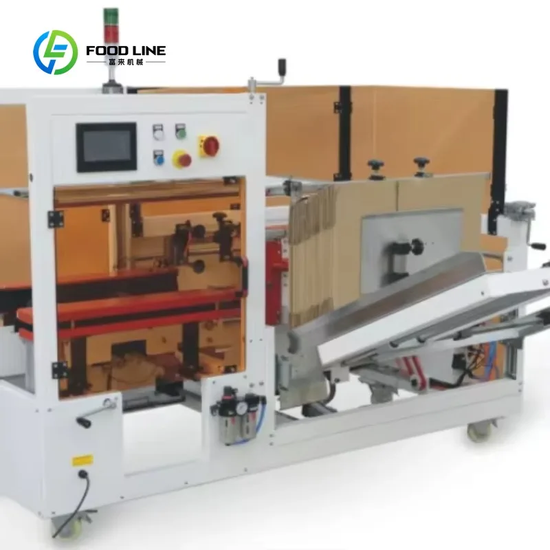 Customized Automatic Carton Case Erector Bottom Sealing Machine for Warehouse Logistics Packaging
