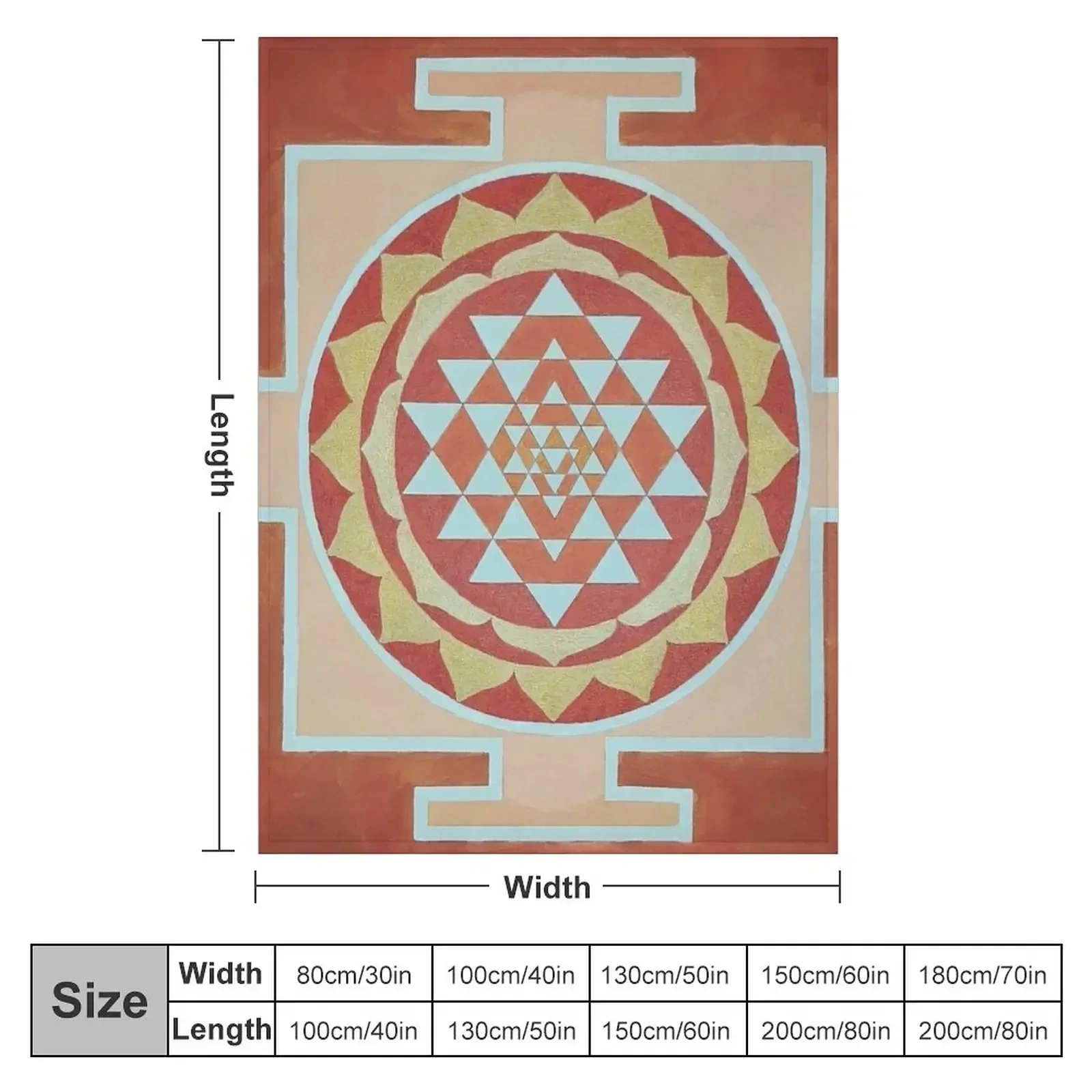 Tripura Sundari Yantra-Sri Yantra Throw Blanket Thins Blankets For Bed Blankets Sofas Of Decoration Flannels Blankets