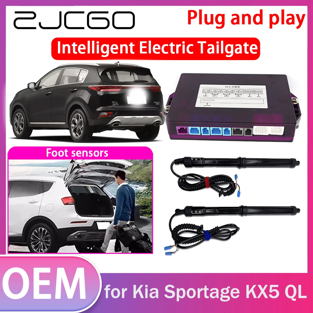 

ZJCGO Electric Tailgate Lift Drive Trunk Opening Tail Gate Lift Soft Close for Kia Sportage KX5 QL 2017~2022