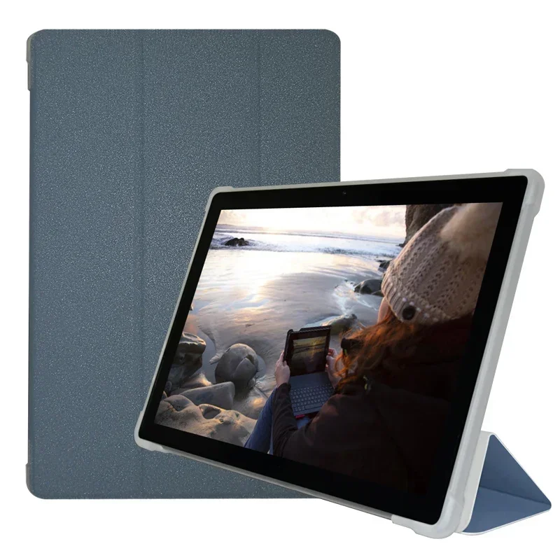 Ultra Thin Three Fold Stand Case For BMAX MAXPad I9Plus 10.1inch Tablet Soft TPU Drop Resistance Cover For i9 plus New Tablet