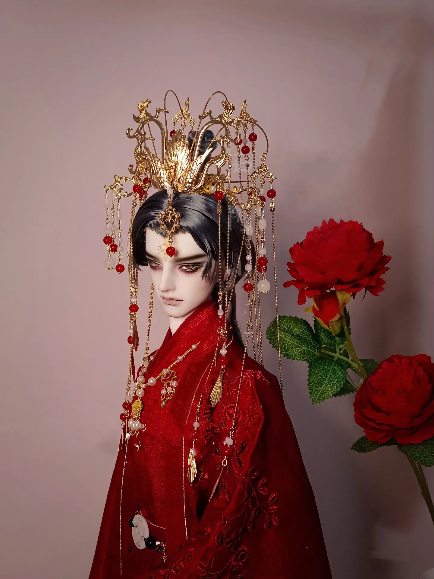 1/3 BJD Doll Ancient Style Crown，Big Girl Uncle Tiara Earring Necklace Accessories Free Shipping