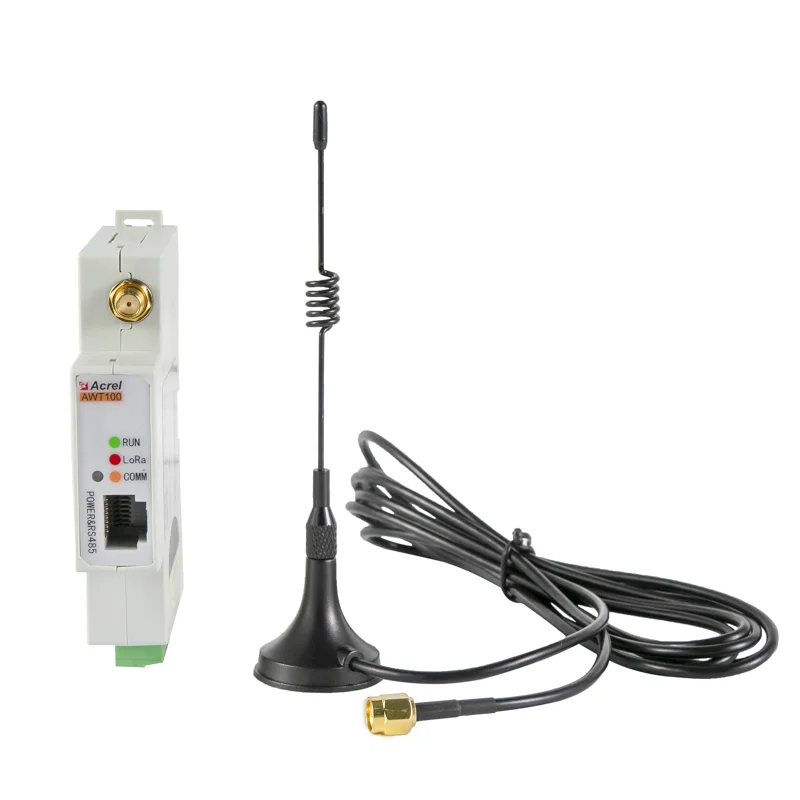Acrel Wireless Smart Gateway AWT100-WiFiHW RS485 MODBUS-RTU Downlink WiFi Uplink Communication Module Easy Installation