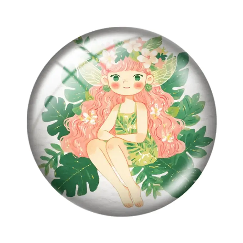 Forest Fairies 12/18/20/25mm glass cabochon  bracelet pendant rings for jewelry demo earrings back Making findings