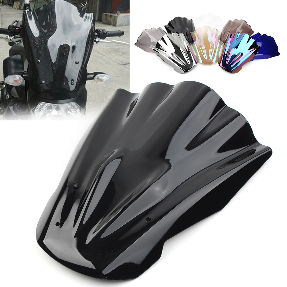 Motorcycle ABS Windshield Windscreen Faring Cover For Yamaha MT-07 MT07 2014 2015 2016 2017 Double Bubble Wind Screen