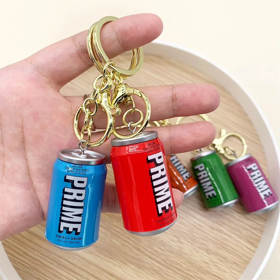 

Prime Drink Bottle Keychain Cute Drink Bottle Keyring For Men Women Bag Pendant Car Keyring Gifts Accesorries Hot Selling Funds