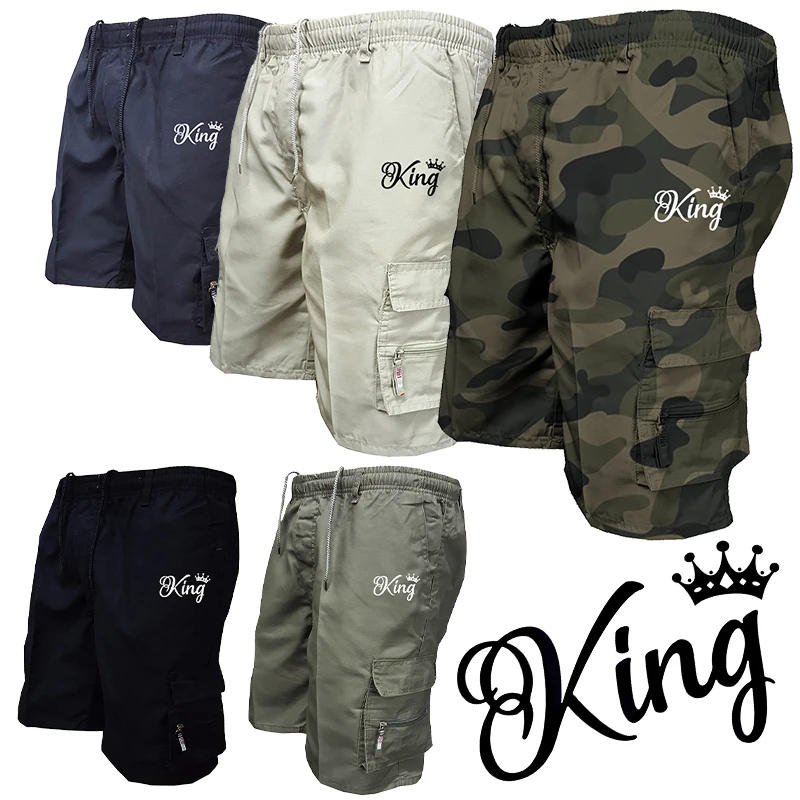 

2023 Trending Men's Loose Casual Tooling Shorts Multi-pocket Summer Outdoor Sports Shorts