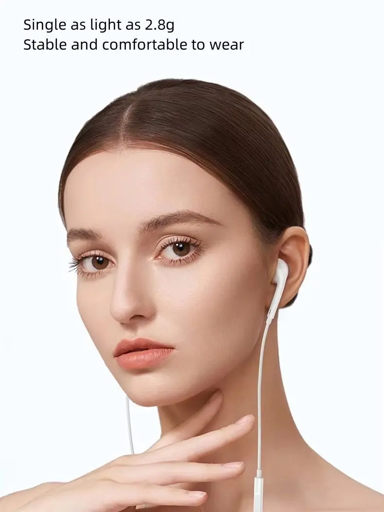 Type C 3.5mm Bedrade Oordopjes voor in-ear Redmi mi Xiaomi 17 15 14 13 12 11 Pro Hoofdtelefoon iphone16 15 Samsung Huawei Telefoon Tablet - afbeelding 2