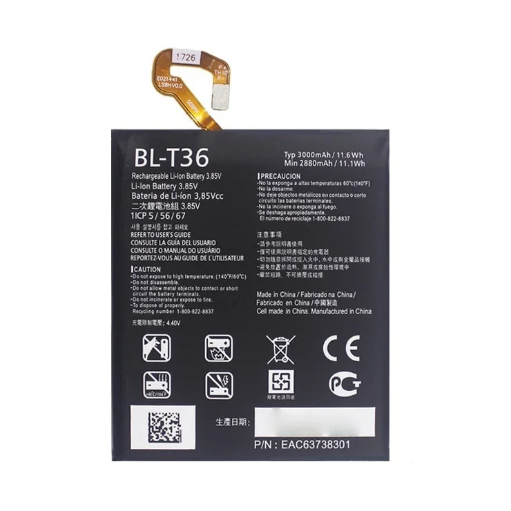 

3000 mAh BL-T36 Battery For LG K30 X410TK BL T36 BLT36 Mobile Phone Bateria + Free tool