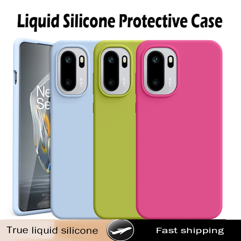 

Жидкий силиконовый чехол для телефона OnePlus 15R 15, модный минималистичный, приятный для кожи, противоударный, мягкий чехол для OnePlus Ace 6