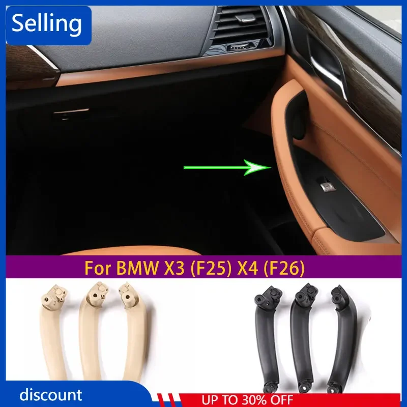 For Bmw X3 (F25) X4 (F26) Car Inner Handle Change Set Without Main Driving Abs Material 3-Piece Set Auto Parts fast ship