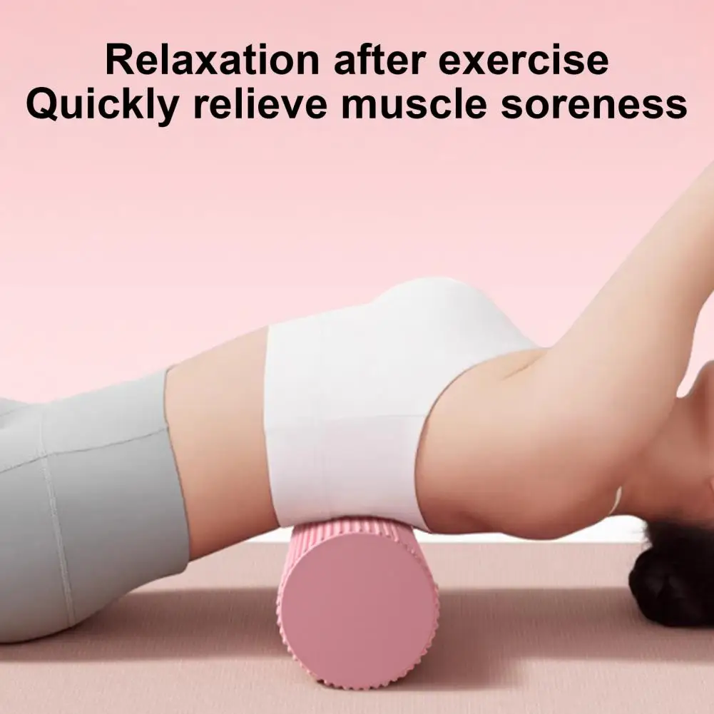 EVA Foam Roller for Yoga Pilates, Textured Muscle Massage Roller, Portable Back Shoulder Relief Massager, Home Fitness Equipment