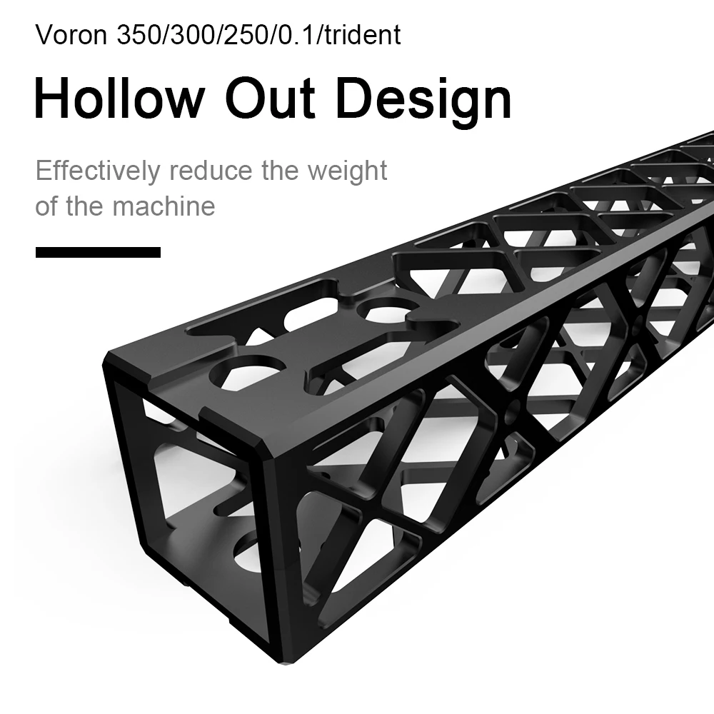 FYSETC V2.0 Upgraded CNC Hollow Gantry Light Weight Voron X axis for Voron V0 2.4 R2 Trident 3d Printers