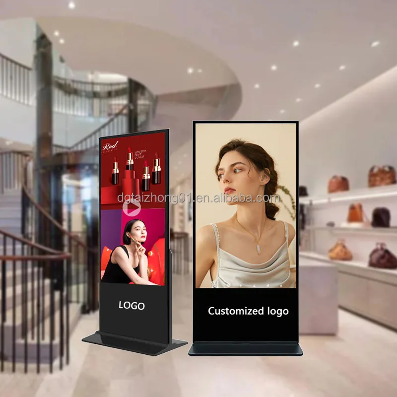 Signage Kiosk Touchscreen für Einkaufszentrum 43-Zoll Smart Sign LCD Vertikales Display Totem Interaktiver Panelständer Digital