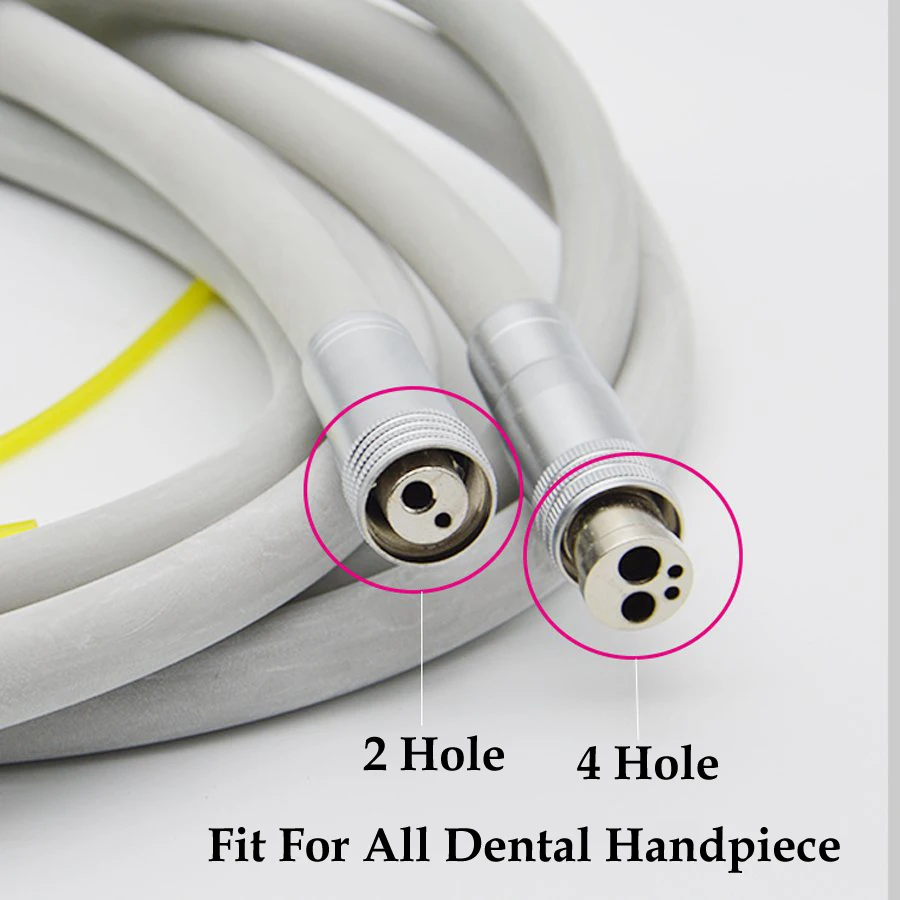 

Dental 2 Holes Handpiece Hose High Speed Handpiece Silicone Tubing dental tube With Connector Silicone Pipe SL1115