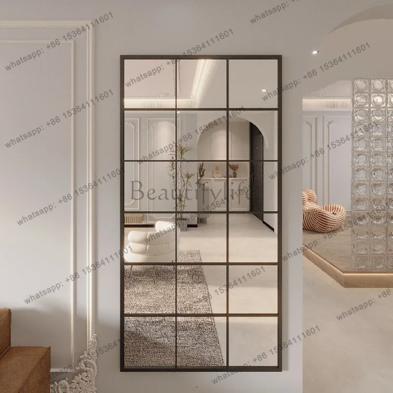 XX.Nordic Bed Room Mirrors Full Body Wall Sticker Design Long Mirrors Full Body Living Room Big Espejos Decorativos Room Decorat