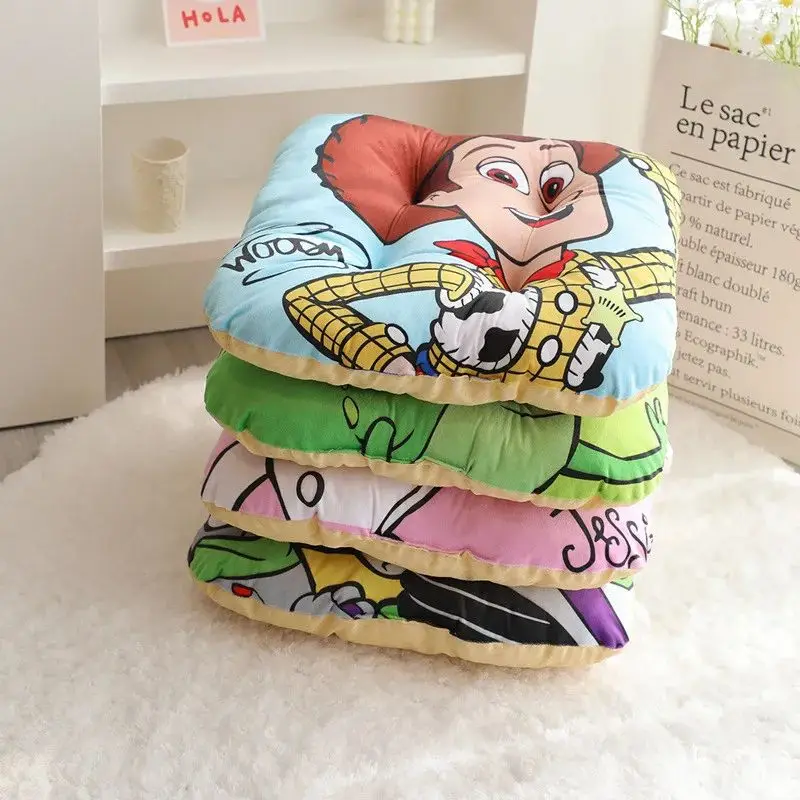 Disney Jessie Woody Plush Cushion Lovely Cartoon Anime Buzz Lightyear Lotso Soft Comfortable Sofa Seat Cushion Gifts For Girl