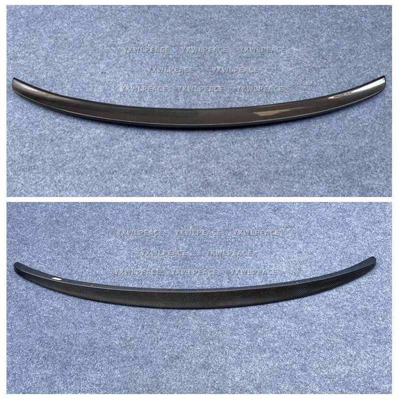 Real Carbon Fiber Spoiler For Porsche Cayenne 2018-2022 2023 High Quality Rear Wing Trunk Middle Spoiler image 3