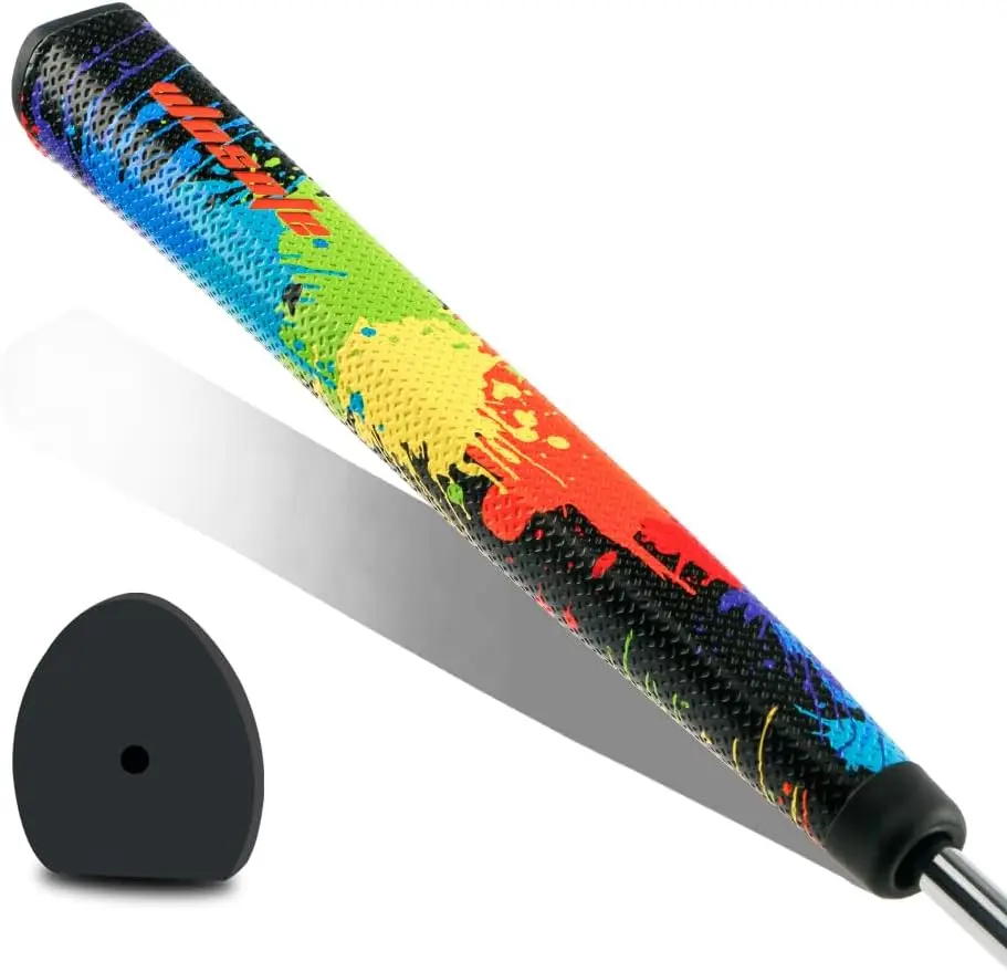Women Midsize Golf Putter Grips Color, 2-Types with Different Materials and Lightweight Golf Grip Comfortable, Advanced Texture