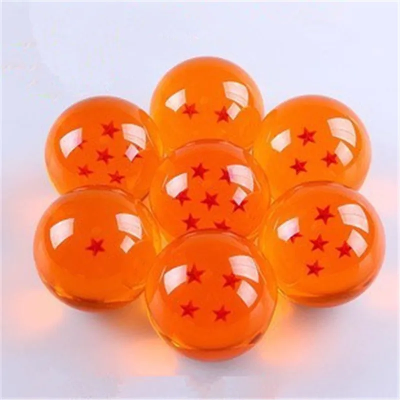 Dragon Ball Big Size 4.5CM Esferas Del 1-7 Stars Anime DB figure Figure Crystal Balls PVC Action Figures Model Toys 7pcs/set