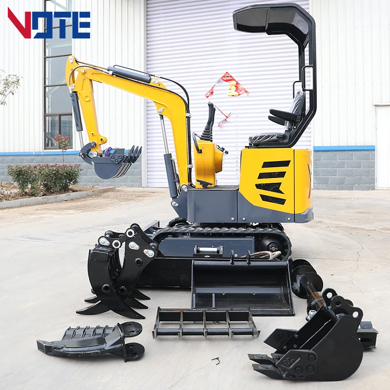 China Diesel 1200kg Mini Excavator For Sell Mini Digger For Home Use 1 Ton Mini Crawler Excavator Prices