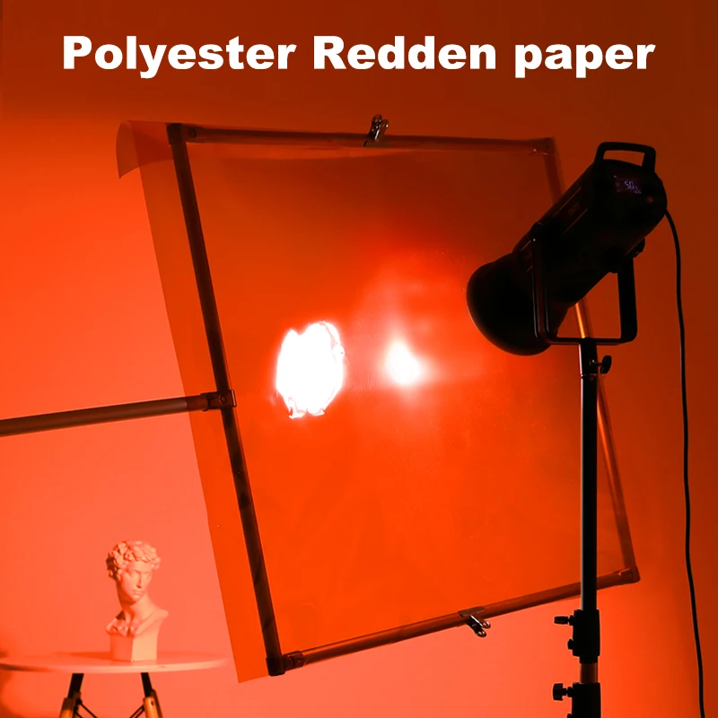 SOONPHO Color Gel Filter Paper 80 CMx100 CM For Photography Studio LED Light Conical Snoots Stage Lighting