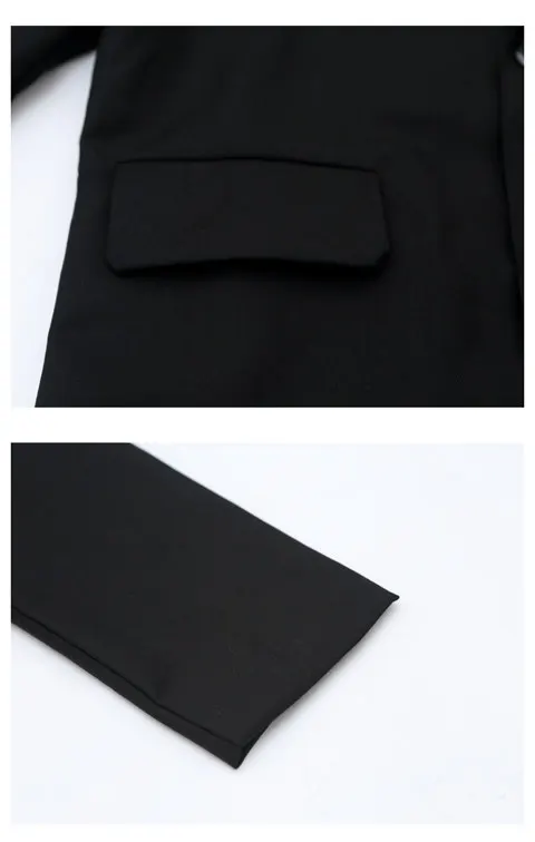 Formelle Anzüge für Jungen für Hochzeiten, Blazer, Jacke, Frühling, Herbst, Kleinkind, klassische schwarze Kleidung, Kindermantel, 4, 5, 7, 9, 11, 13, 14 Jahre alt – Detail 9