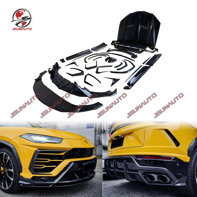 

For Lamborghini URUS Carbon Fiber Body Kit Bumper Guard Front Lip Rear Diffuser Spoiler Side Skirts Engine Cover Tail Wing Parts